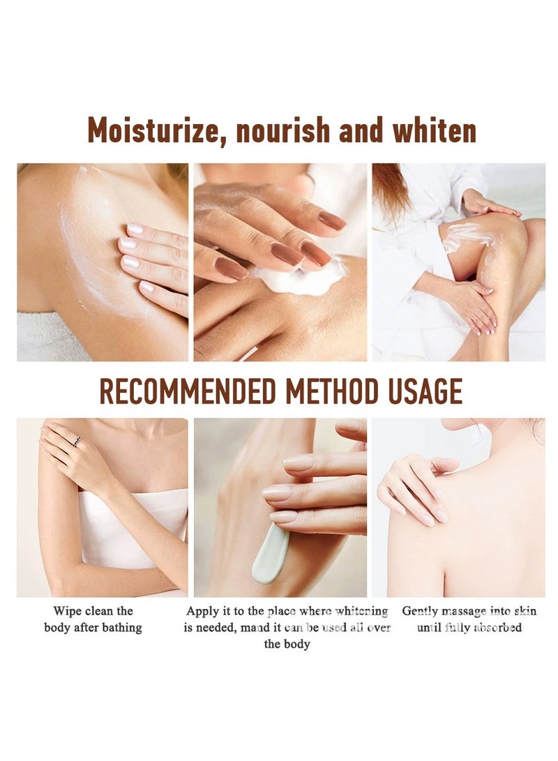 LANEMAY كريم تبييض الركبة والمرفقين – مرطب ومضيء لإزالة البقع الداكنة بلسم لتفتيح البشرة المشتركة، لون موحد - Image 2
