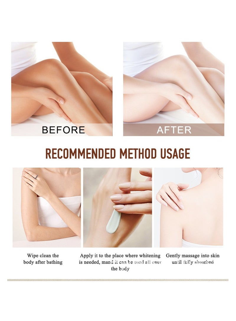 LANEMAY كريم تبييض الركبة والمرفقين – مرطب ومضيء لإزالة البقع الداكنة بلسم لتفتيح البشرة المشتركة، لون موحد - Image 5