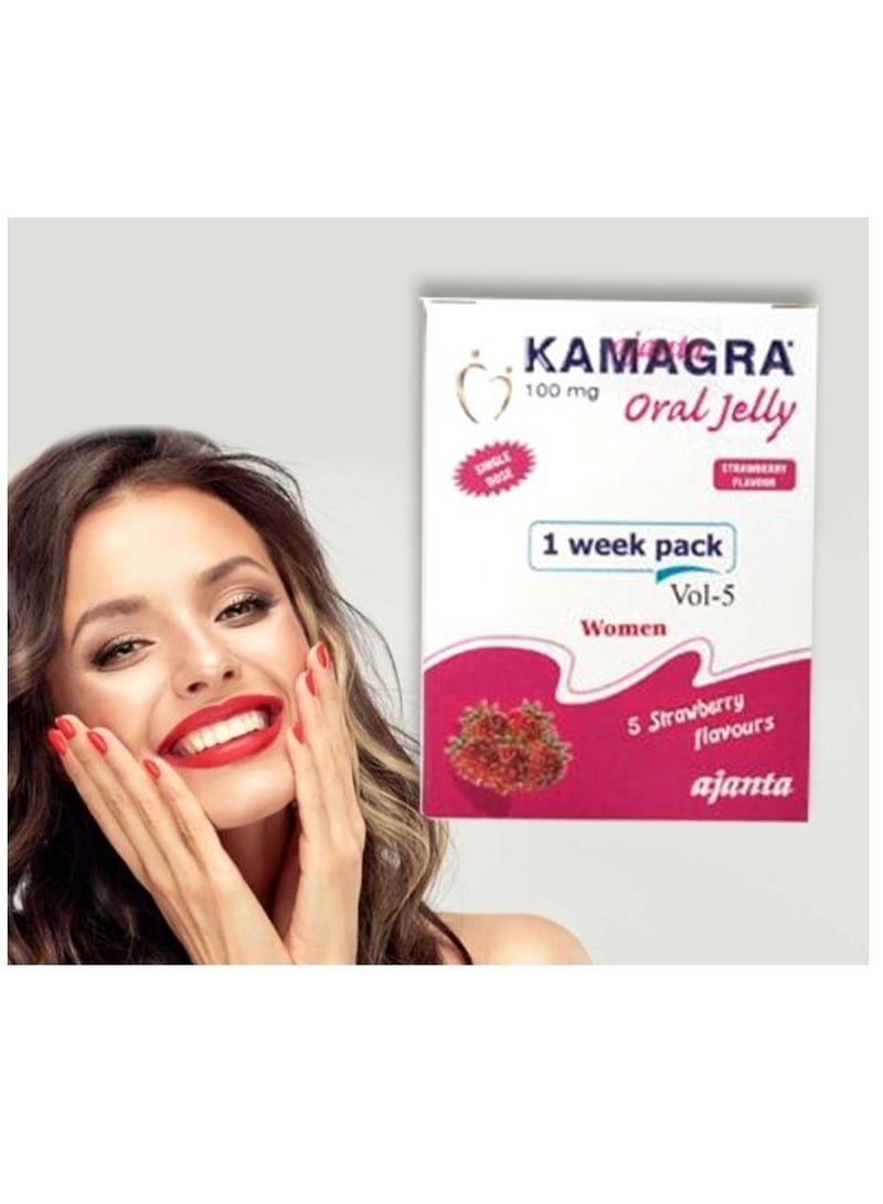 Gel as feminine with strawberry flavor