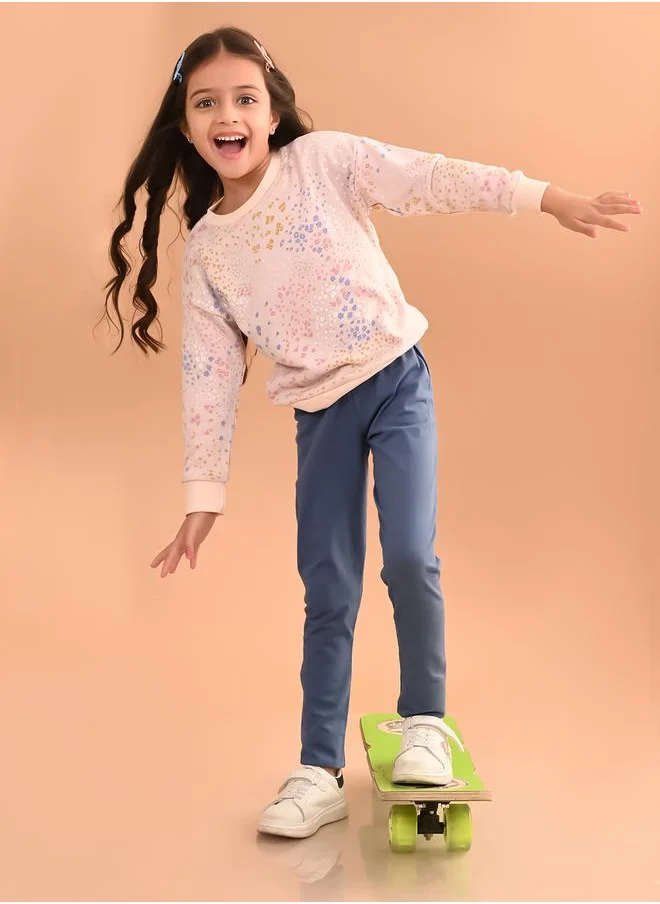 ليل بيكس Ditsy Print Sweatshirt & Joggers Set by Styli