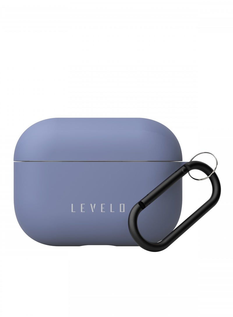 ليفيلو جراب Gorra المصنوع من السيليكون لسماعات Airpods Pro / قابل للتنظيف / فتحات دقيقة / حماية ضد الخدش والتلف / سهل التركيب / مادة مضادة للخدش - أزرق - Image 1