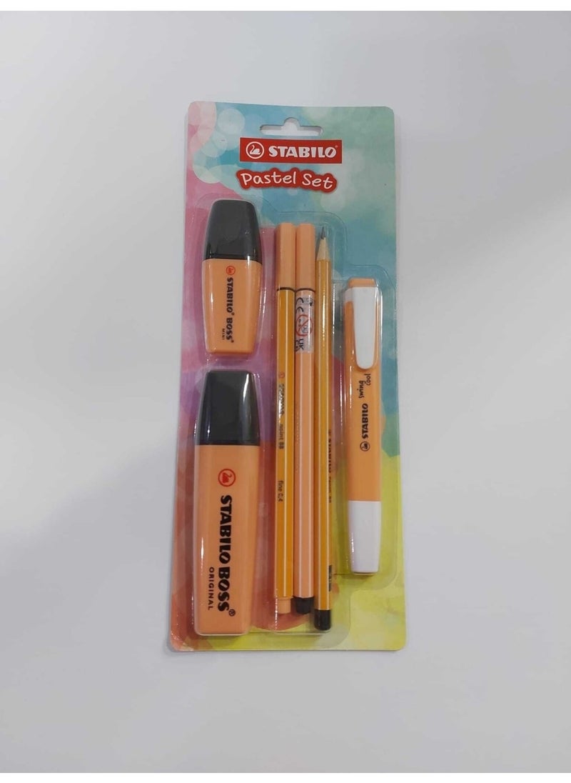 STABILO Pastel Set 6 Orange - New 