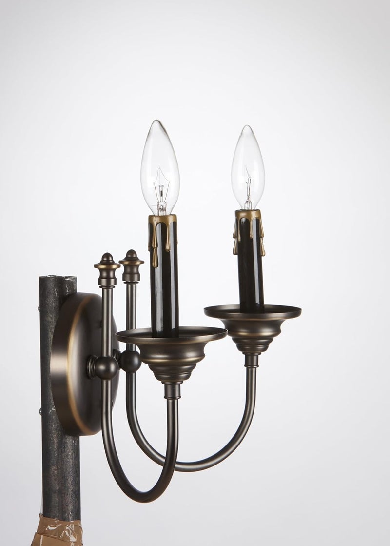 Black & Gold Fibre Drip Candle Cover Socket Covers (3/4 Inch Diameter Sleeves)