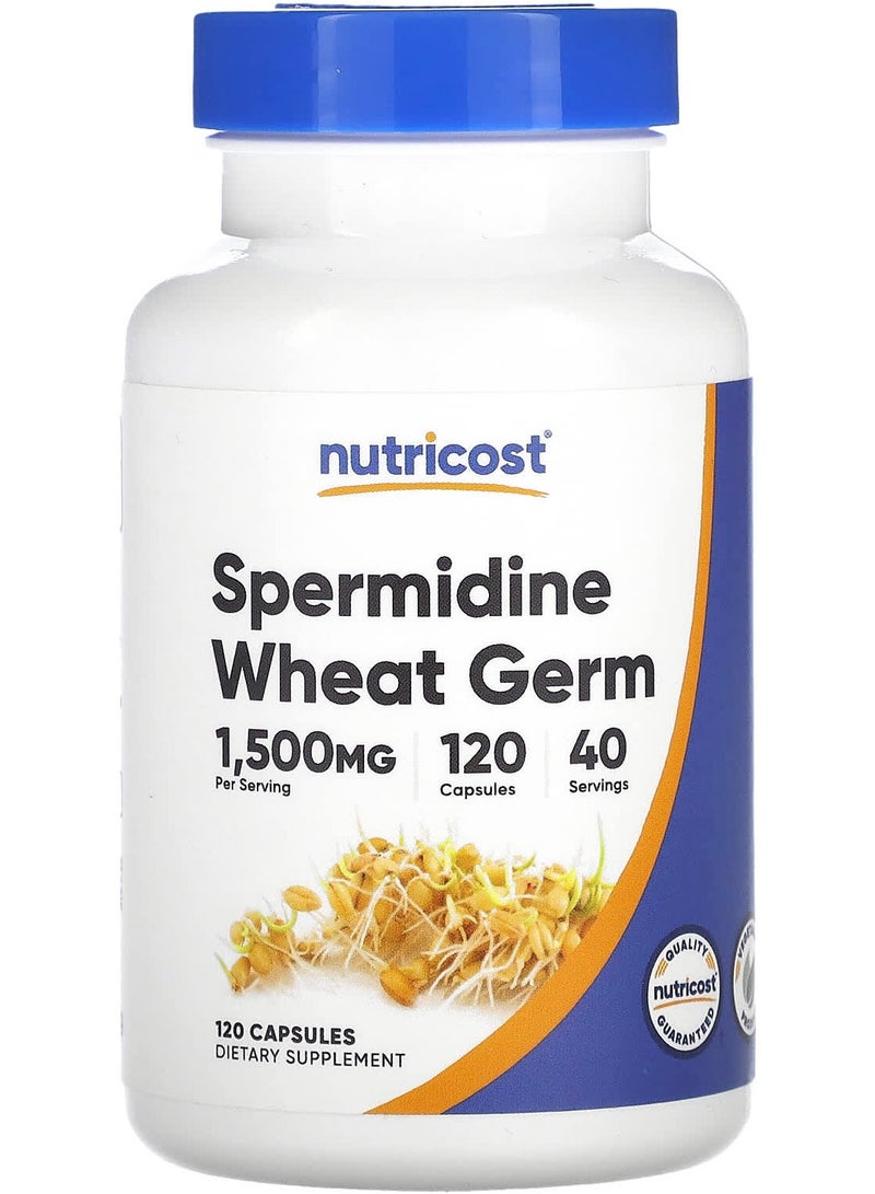Spermidine Wheat Germ, 1,500 mg, 120 Capsules (5 mg per Capsule)