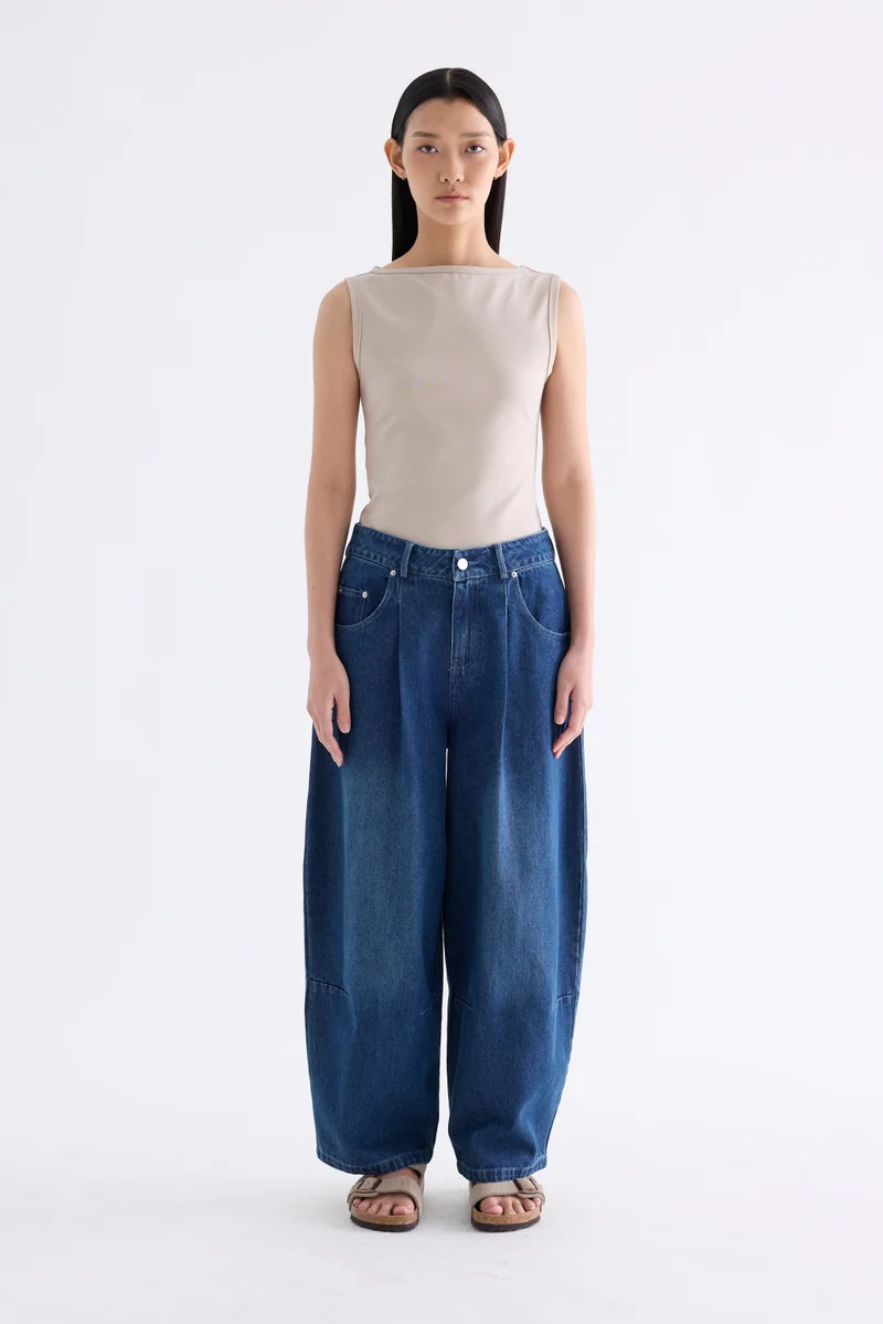 The Editor's Market Natalia Boat Neck Tank