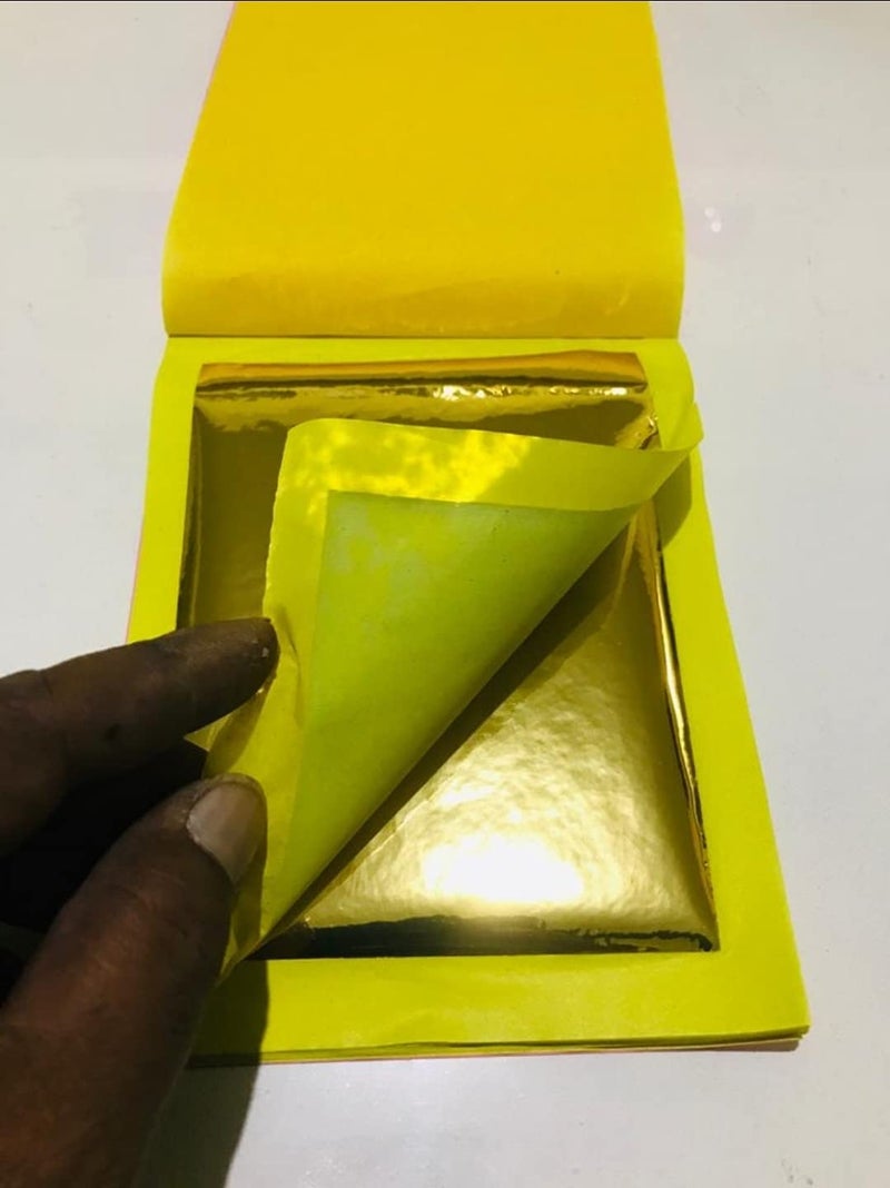 GSWC TANJORE Gold FOILS 4x6 Size 25 Sheets booklets for Painting Gold - Image 3