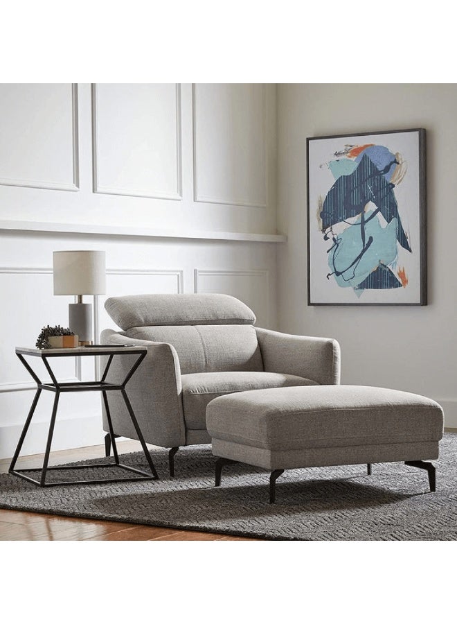 مردود السعودية كنبة مقعد واحد مقاس 85 × 80 × 80 سم مع بوف مقاس 85 × 50 × 45 سم (عرض × عُمق × ارتفاع) - كود MS_ID_1PSF_00246