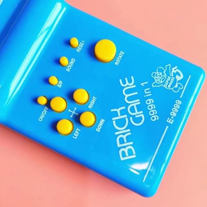 عبوة من 3 قطع من وحدة ألعاب الطوب بشاشة كبيرة ألعاب إلكترونية محمولة مع 23 لعبة كلاسيكية مدمجة للأطفال والبالغين (ألوان عشوائية) - Image 5