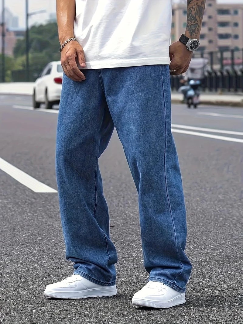 ADBUCKS Jeans for Men || Men Jeans || Looses Fit DenimJeans || BaggyJeans (in, Numeric, 32, Stone Blue) - Image 2