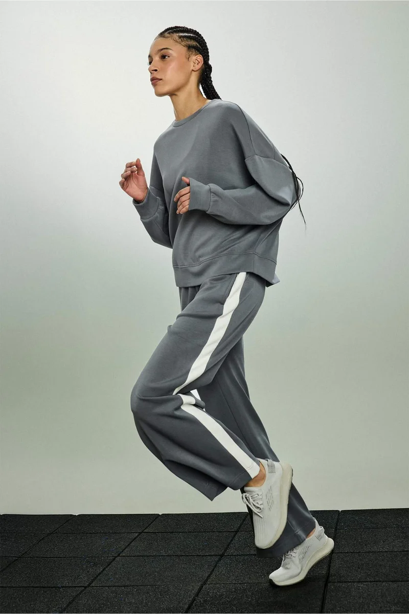 ديفاكتو Wide Leg Long Modal Sports Sweatpants