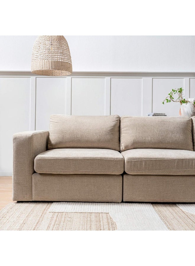 Pan Home Reem Left Arm Sofa - Beige - Image 1