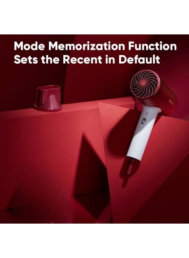 Soocas H5 Negative Ion Hair Dryer, Quick-Dry Foldable, 1800w, for Home and Travel, Red - Image 3