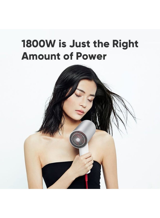 Soocas H5 Negative Ion Hair Dryer, Quick-Dry Foldable, 1800w, for Home and Travel, Red - Image 5