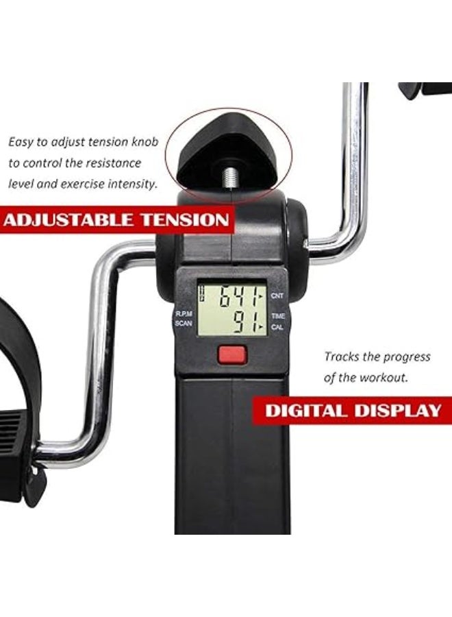 Pedal Exerciser with Adjustable Resistance & Digital Display – Mini Exercise Bike for Arm & Leg Workout, Home Physiotherapy Trainer - Image 5