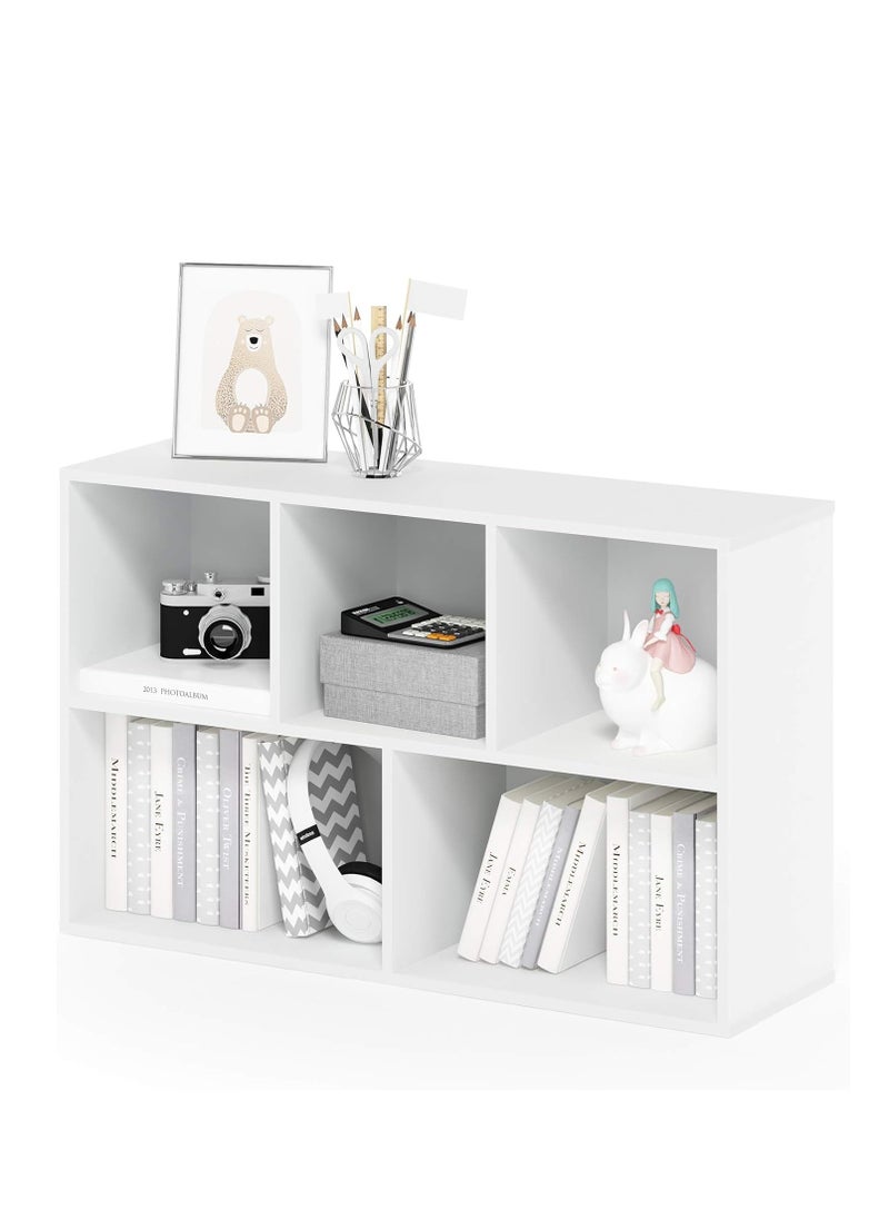 MODERN HOME - Multifunctional Storage Shelf for Kid's Room and Office Organizer for Toys Books and Office Supplies Modern Design White - Image 1
