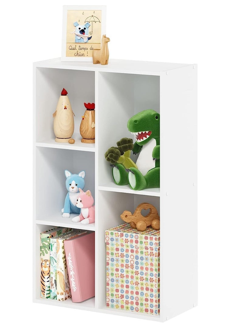 MODERN HOME - Multifunctional Storage Shelf for Kid's Room and Office Organizer for Toys Books and Office Supplies Modern Design White - Image 1