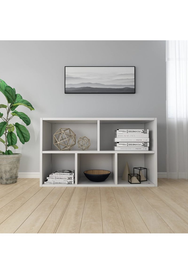 MODERN HOME - Multifunctional Storage Shelf for Kid's Room and Office Organizer for Toys Books and Office Supplies Modern Design White - Image 1