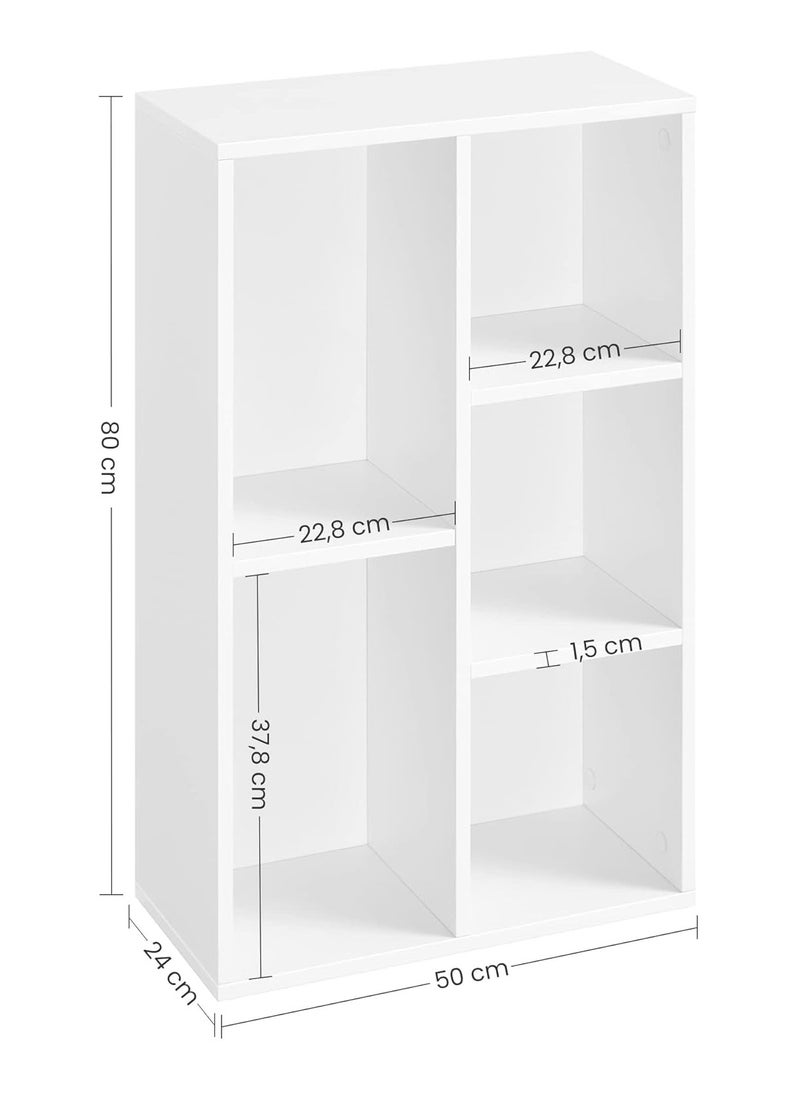 MODERN HOME - Multifunctional Storage Shelf for Kid's Room and Office Organizer for Toys Books and Office Supplies Modern Design White - Image 1