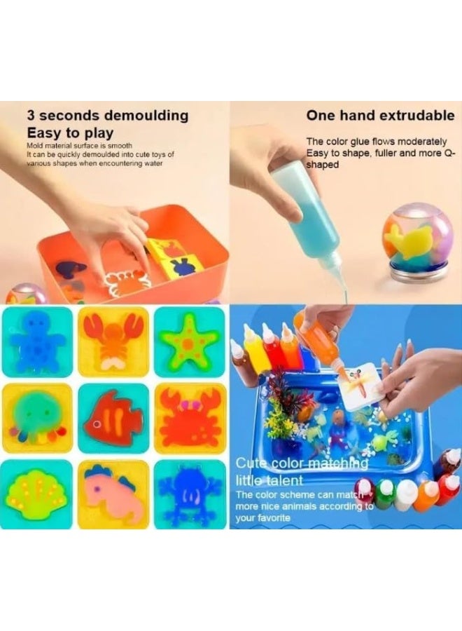 3D Handmade Water Toy, Magic Water Elf Toy Kit, Aqua Fairy Toy Set for Kids, Creative 3D Handmade Magic Gels Toys (Pack of 1) - Image 4