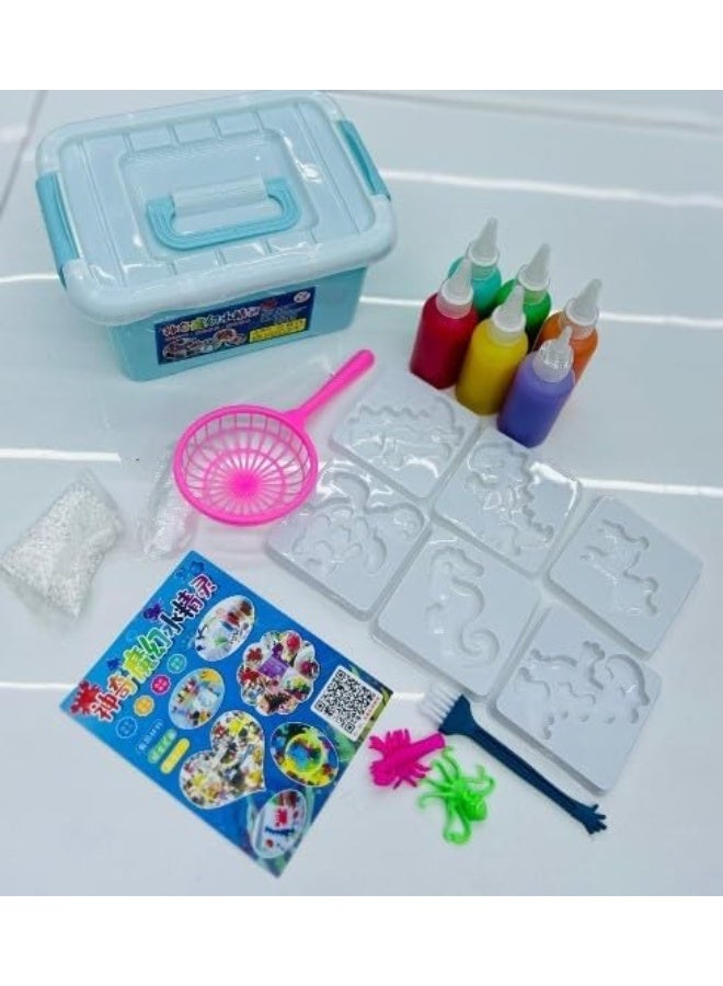 3D Handmade Water Toy, Magic Water Elf Toy Kit, Aqua Fairy Toy Set for Kids, Creative 3D Handmade Magic Gels Toys (Pack of 1) - Image 2
