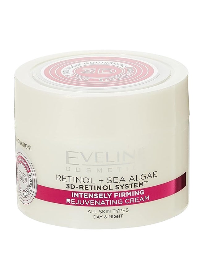 Eveline Cosmetics Intensely Firming Rejuvenating Day And Night Cream, Infused With Retinol And Sea Algae 50ml - Image 1