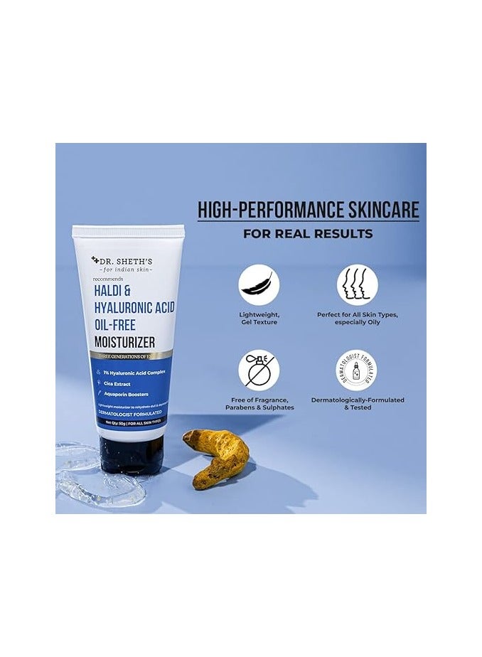 Dr. Sheth's Haldi And Hyaluronic Acid Oil-Free Moisturizer - 50G - Image 5