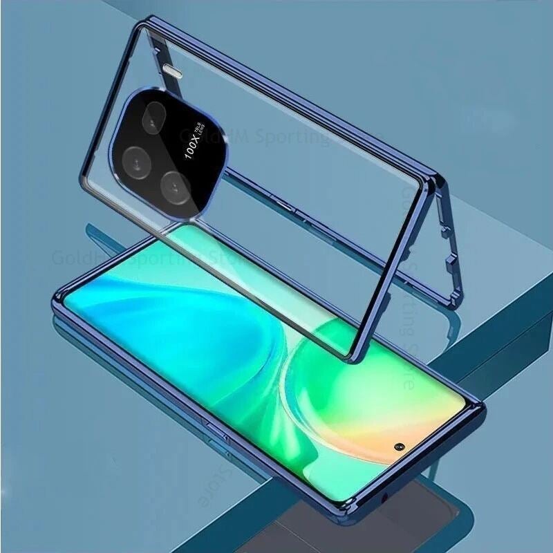 لـ Vivo iQOO 13 غطاء مغناطيسي، [إطار سبائك الألومنيوم] [Double-Sided Clear Tempeأحمر Glass] [متوافق مع حامي العدسات] مضاد للصدمات غطاء، غطاء مغناطيسي لـ Vivo iQOO 13 حامي هاتف، - Image 1