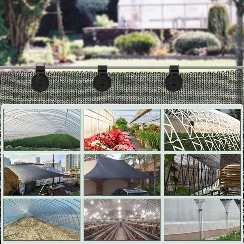 G-KARUNA GKARUNA Shade Cloth Heavy Duty Lock Grip Round Removable Reusable Shade Cloth Clips for Sun Shade Net Garden Netting Anti Bird Netting Shade Netting Shade Fabric Accessories PSC 50 - Image 5
