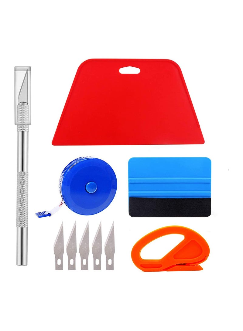 SYOSI Car Vinyl Wrap Installation Tool Kit Window Tint Film Applicator Cutter Squeegee Scraper Felt Edge Working Gloves Decal Sticker - Image 1