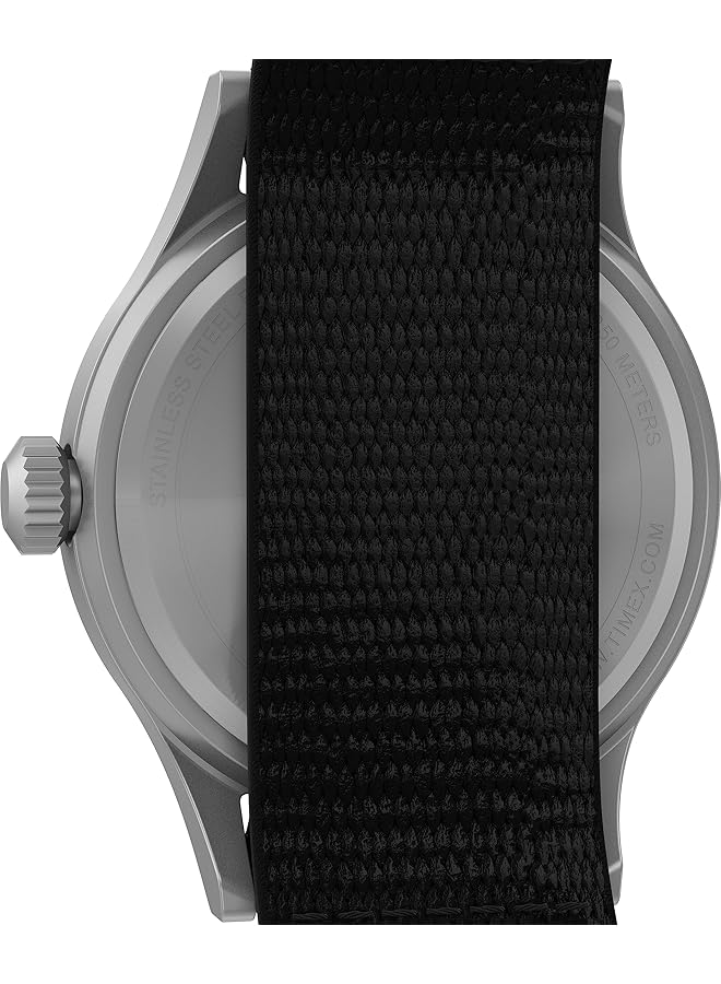 Men Twc008300 Expedition Scout Leather Slip Thru Strap Watch