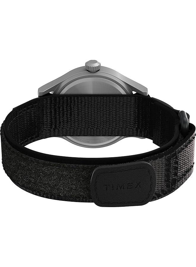 Men Twc008300 Expedition Scout Leather Slip Thru Strap Watch