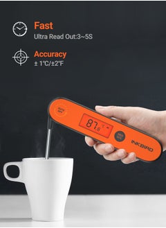 INKBIRD INKBIRD Instant Read Meat Thermometer IHT-1P Digital Waterproof Rechargeable Instant Read Food Thermometer Cooking Thermometer with Calibration Backlight Magnet Back for Grill Smoker Kitchen  - Image 2