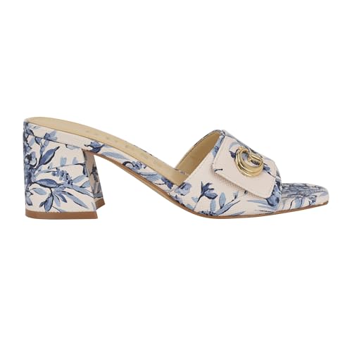 Guess Women's GALLAI Heeled Sandal, Light Blue Floral 450, 6 - Image 2