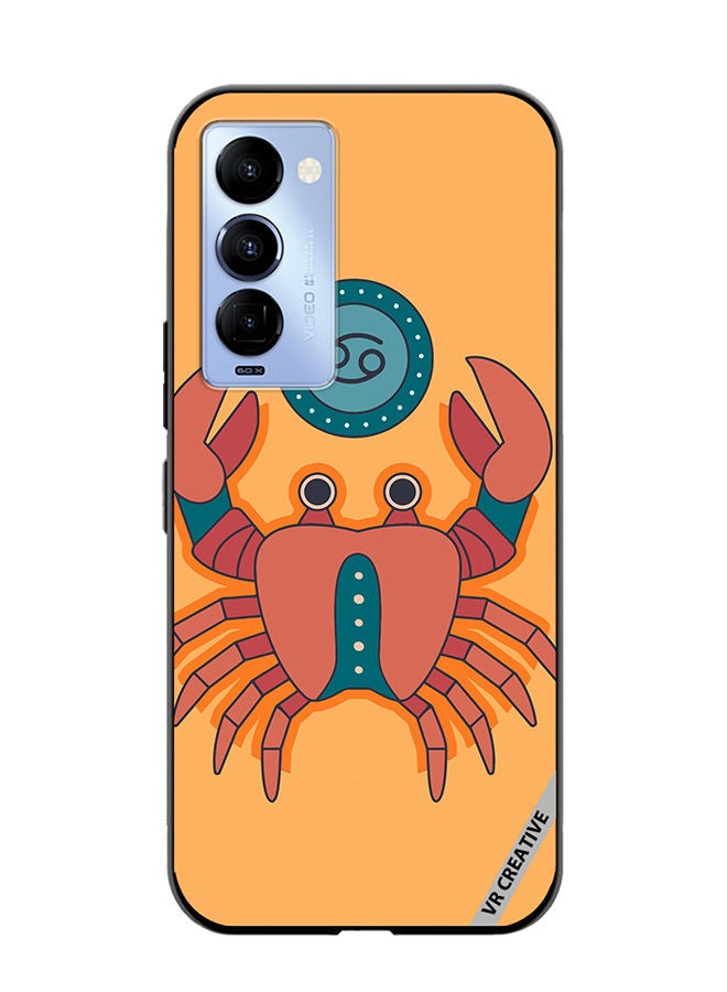 VR CREATIVE Protective Case Cover For Tecno Camon 18/18 P Cancer Zodiac Signs Design Multicolour - Image 1