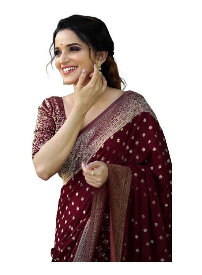 Avantika Fashion Women's Kanjivaram Soft Silk Banarasi Sarees With Blouse Piece For Women's - Image 1