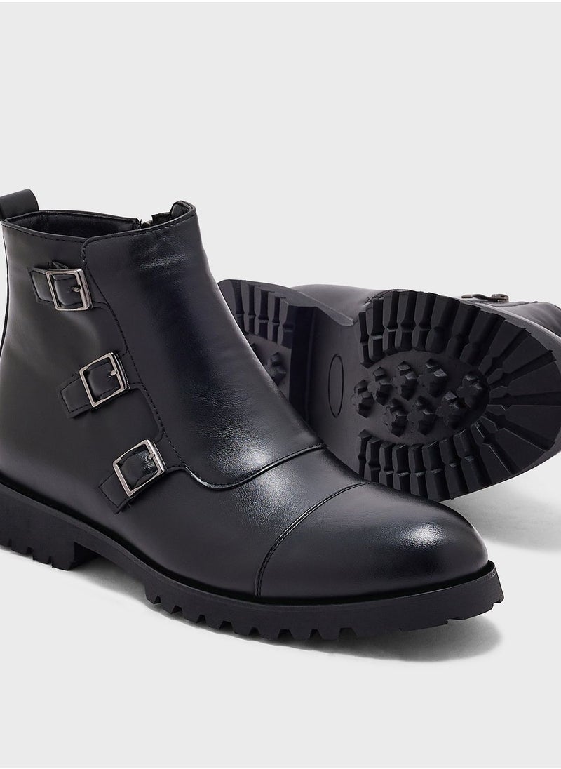 Robert Wood - Monk Strap Casual Boots - Image 1