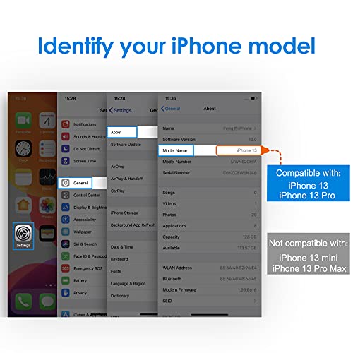 Jetech حامي شاشة الخصوصية من JETech لجهاز iPhone 16e 2025، iPhone 13/13 Pro بحجم 6.1 بوصة، زجاج مقسى مضاد للتجسس، عبوة من 2 - Image 5