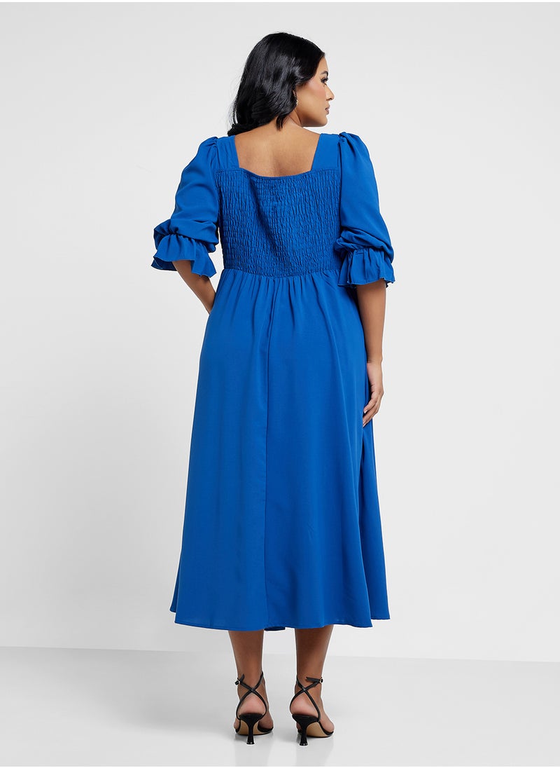 Ella Plus Puff Sleeve Dress  - Image 2