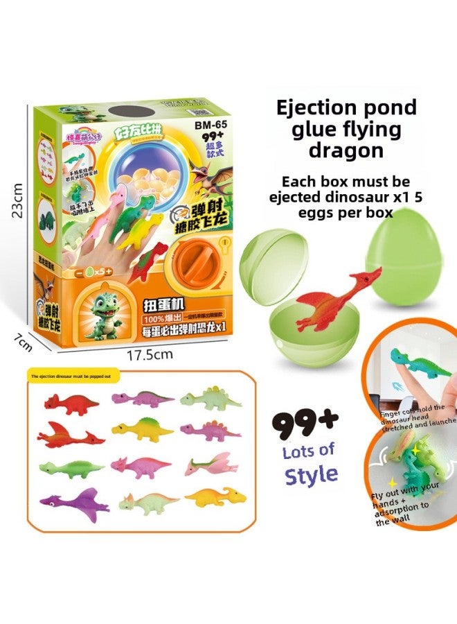 Children's Dinosaur Egg Twisting Machine Toy Cartoon Pinch Music Doll Blind Box Kindergarten Doll Machine Lucky Draw Gift Wholesale-Color:Lala Gashapon Machine 【contains 6 Gashapon】】 - Image 4