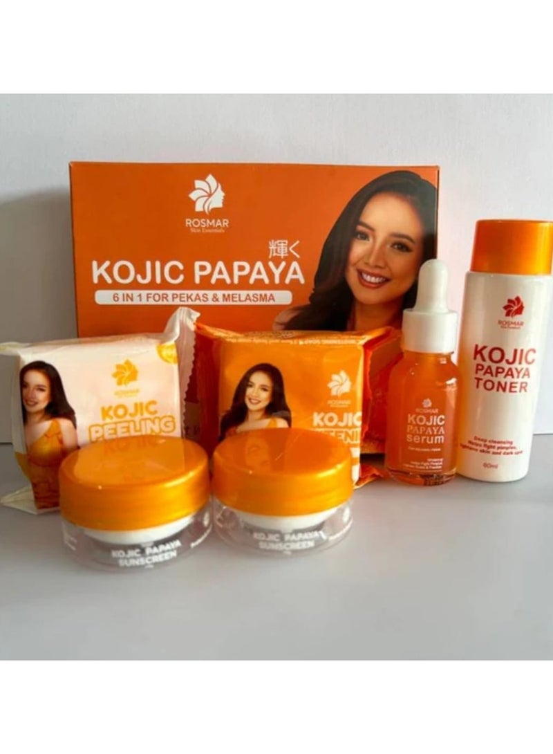 روزمار مجموعة كوجيك بابايا 6 في 1 لإزالة الكلف والبيكاس