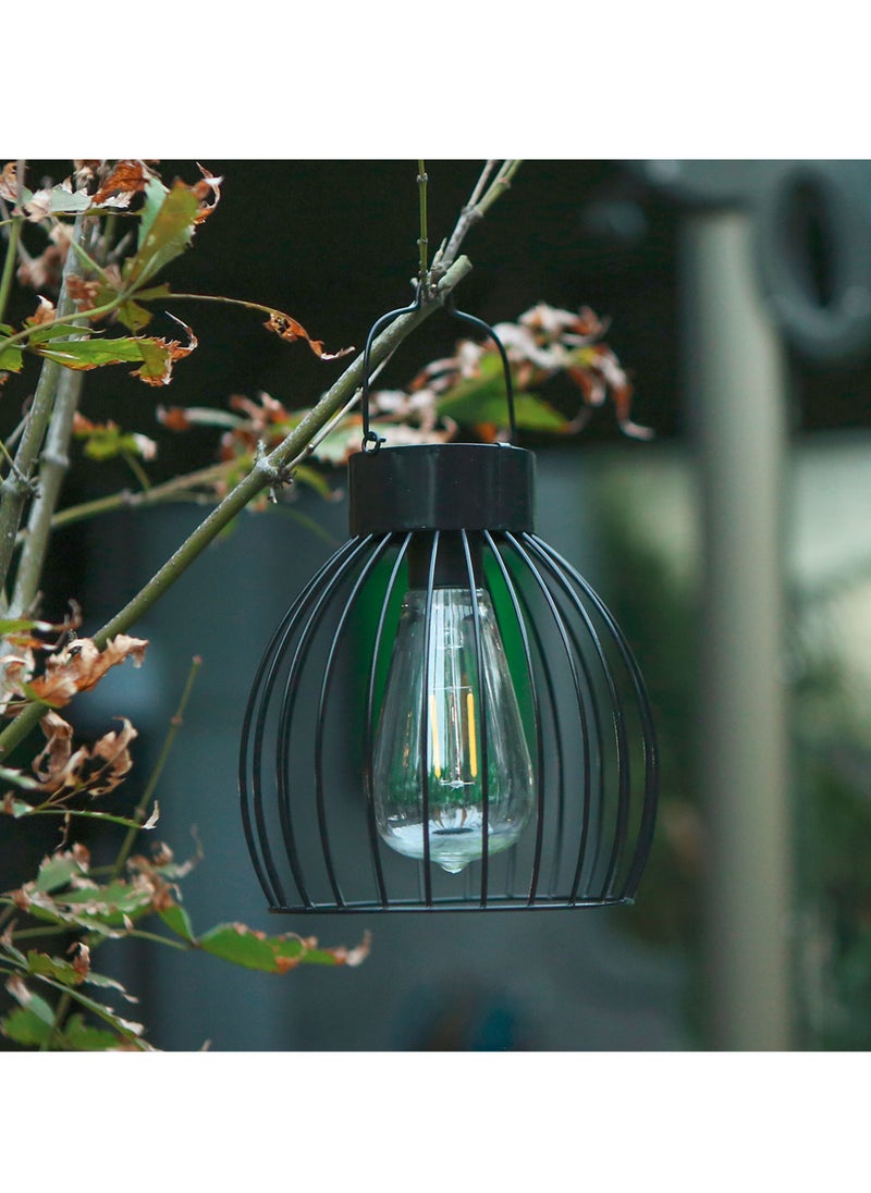 Generic - Solar Powered Engrgy Bird Cage Design Pendeant H-anging Lamp Lantern Outdoor Light Sensitive Light Control/ IP65 Water Resistance/ Built-in 600mAh High Capapcity Rechargeable Cell - Image 1