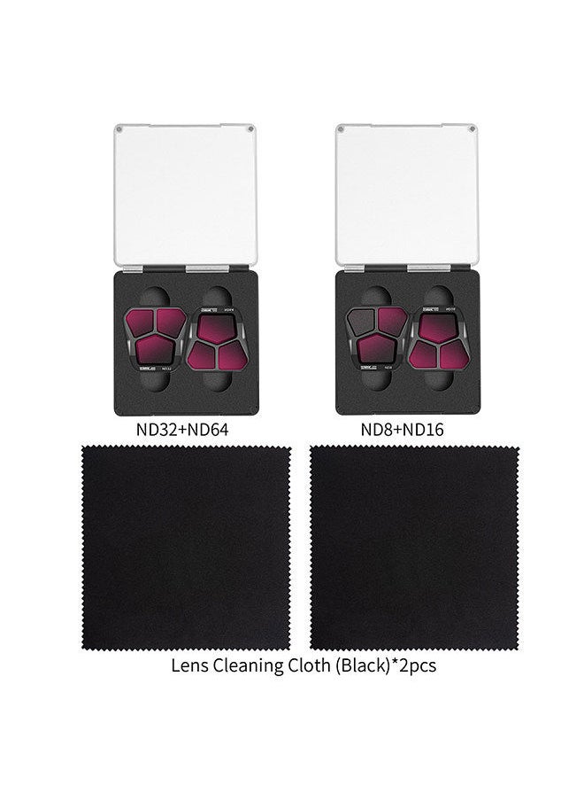 STARTRC STARTRC 4-Pack ND Filters ND8/ND16/ND32/ND64 Lens Filter Aluminum Material AGC Optical Glass Waterproof Scratch-resistant Anti-reflective Coatings Compatible with DJI Mavic 3 Pro  - Image 5