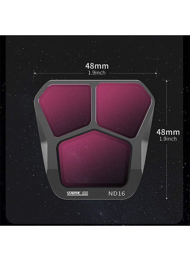 STARTRC STARTRC 4-Pack ND Filters ND8/ND16/ND32/ND64 Lens Filter Aluminum Material AGC Optical Glass Waterproof Scratch-resistant Anti-reflective Coatings Compatible with DJI Mavic 3 Pro  - Image 3