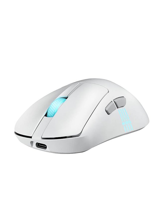 ASUS ROG Keris II Origin Gaming Mouse, Lightweight 65g, ROG AimPoint Pro Optical Sensor, 42,000 DPI, Tri-Mode Wired/Wireless/Bluetooth, Hot-Swappable Micro Switch II, RGB Lighting, Right-Handed Ergonomic | 90MP04A0-BMUA10 - White - Image 3