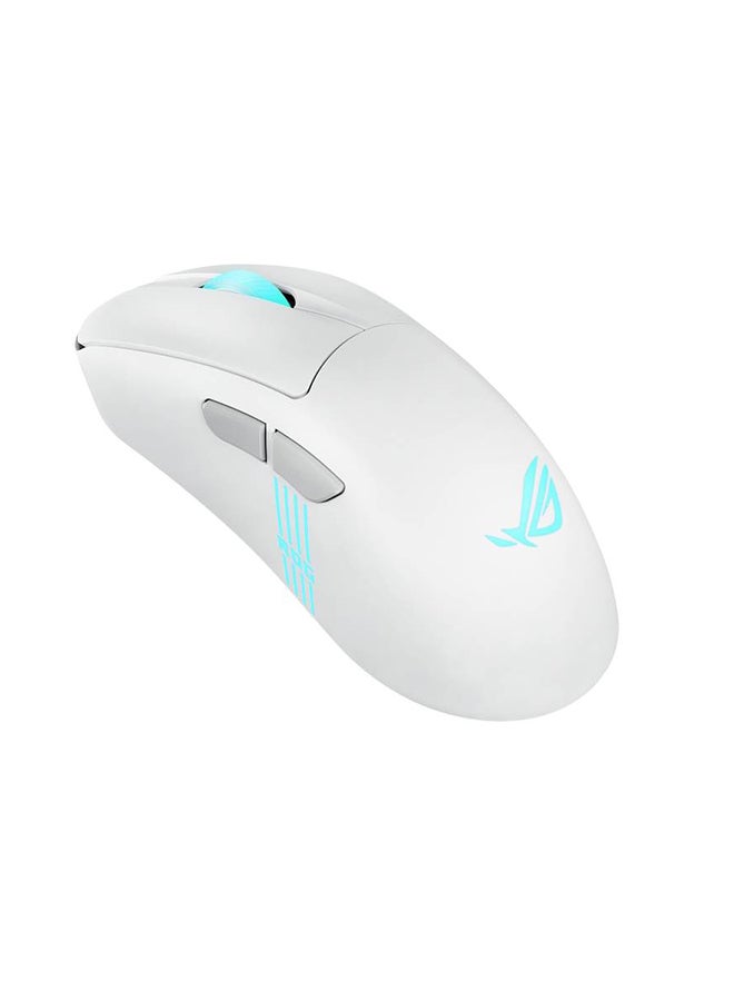 ASUS ROG Keris II Origin Gaming Mouse, Lightweight 65g, ROG AimPoint Pro Optical Sensor, 42,000 DPI, Tri-Mode Wired/Wireless/Bluetooth, Hot-Swappable Micro Switch II, RGB Lighting, Right-Handed Ergonomic | 90MP04A0-BMUA10 - White - Image 4