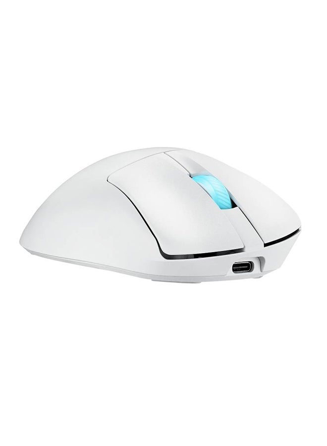 ASUS ROG Keris II Origin Gaming Mouse, Lightweight 65g, ROG AimPoint Pro Optical Sensor, 42,000 DPI, Tri-Mode Wired/Wireless/Bluetooth, Hot-Swappable Micro Switch II, RGB Lighting, Right-Handed Ergonomic | 90MP04A0-BMUA10 - White - Image 2