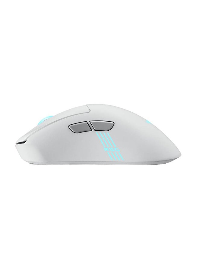 ASUS ROG Keris II Origin Gaming Mouse, Lightweight 65g, ROG AimPoint Pro Optical Sensor, 42,000 DPI, Tri-Mode Wired/Wireless/Bluetooth, Hot-Swappable Micro Switch II, RGB Lighting, Right-Handed Ergonomic | 90MP04A0-BMUA10 - White - Image 5