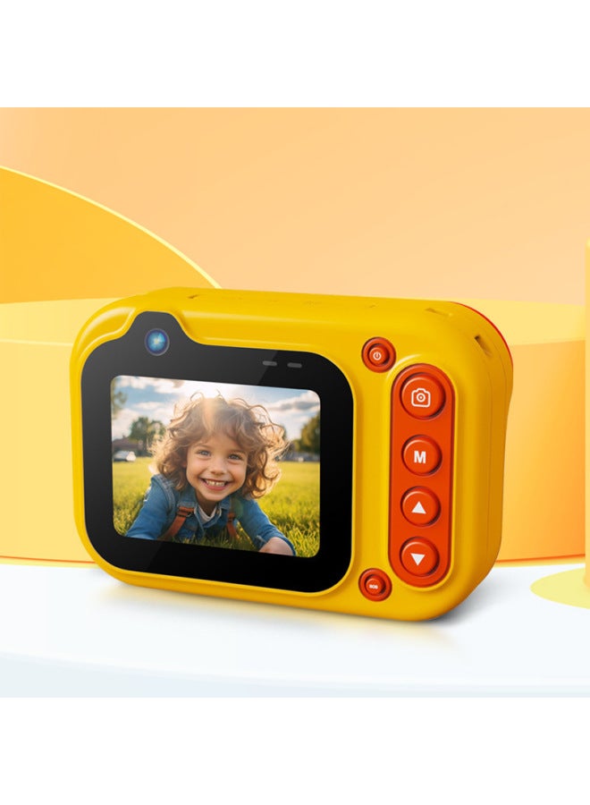Kids Mini Camera D60 Waterproof Camera Underwater 3 Meters Diving Outdoor Swimming Photo Video Camera-Color:Yellow  - Image 4