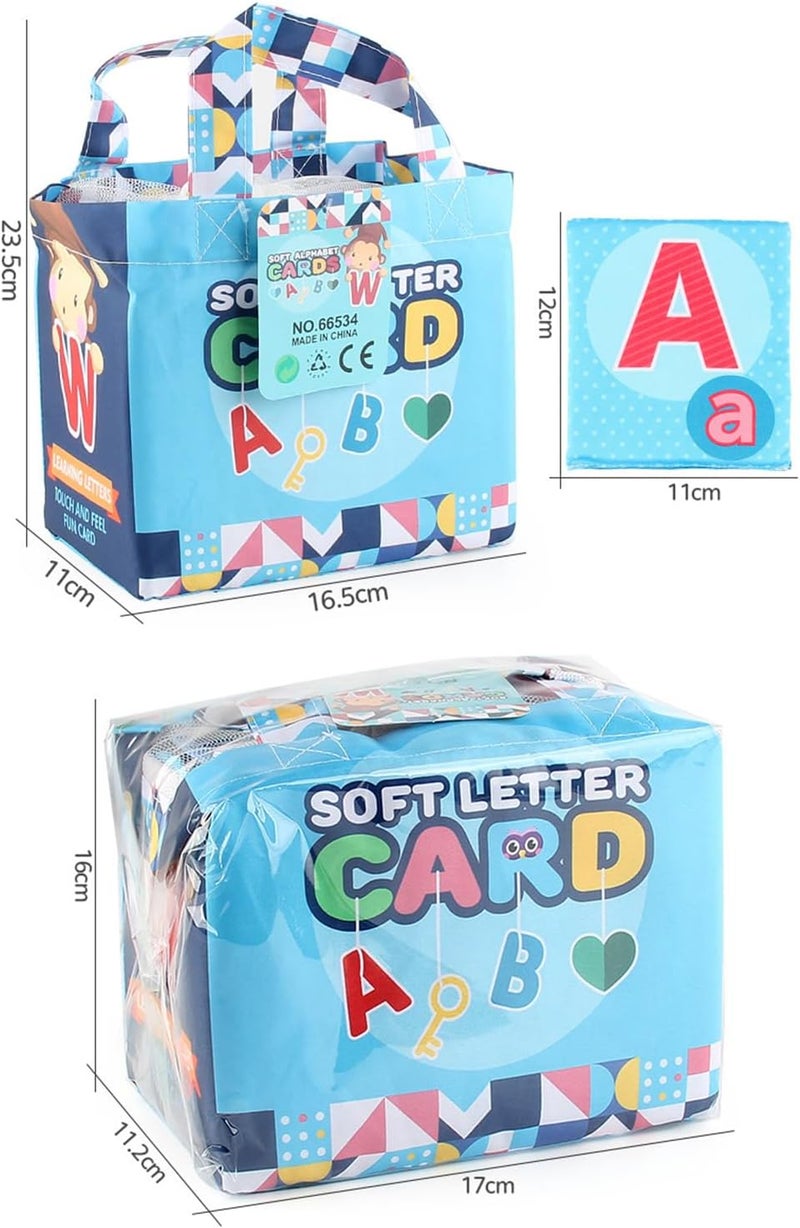 Early Childhood Enlightenment Book, Soft Alphabet Cards for Toddlers, Educational Learning Tool for Babies, Letters, Numbers & Animals, Interactive Cloth Alphabet Tiles - Image 5