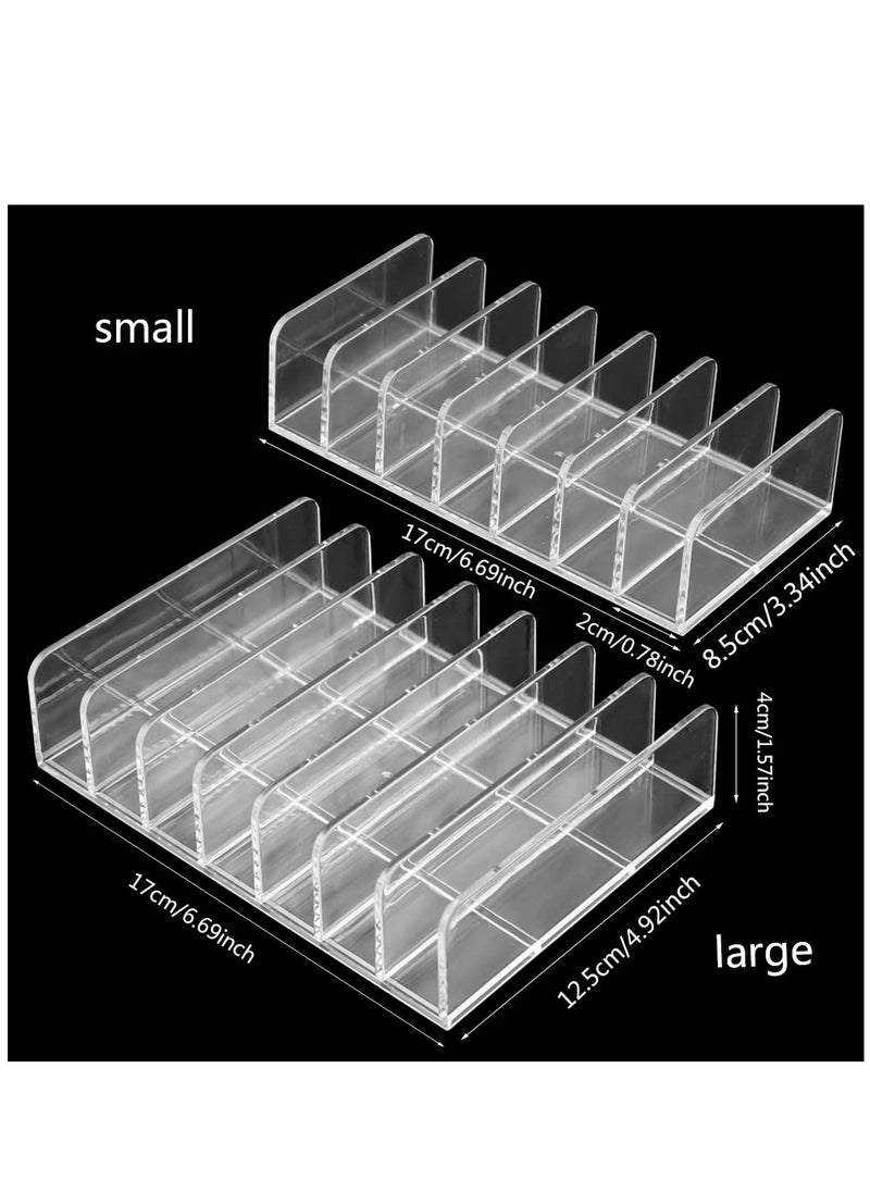 Arabest - 2 Pack Eyeshadow Makeup Palette Organiser, 7 Section Makeup Palette Tray Makeup Organiser - Image 1